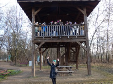 Spacer po Sieradzu w ramach Zimowego Ptakoliczenia 2025, 